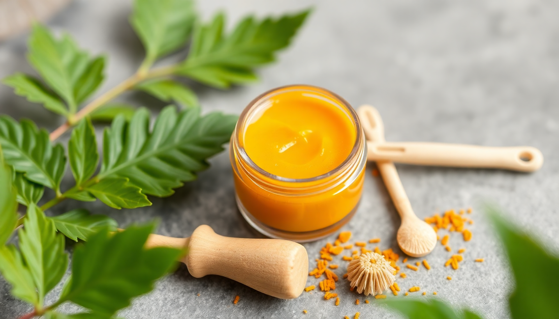 Optimiser la pénétration du curcuma topique sur peau noire et sensible : techniques d’application, massages ciblés et astuces pour gels, masques et sérums sans irritation