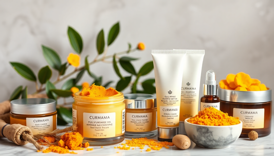 Associer le curcuma aux bons actifs : choisir gels, masques et sérums pour diminuer taches brunes, acné et rougeurs sur peau noire et sensible