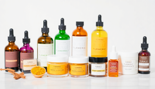 Formulation sûre du curcuma pour peau noire et sensible : pH, huiles et agents à éviter dans gels, masques et sérums pour prévenir taches, acné et rougeurs