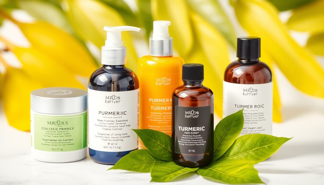 Trousse de voyage au curcuma pour peau noire et sensible : quels gels, masques et sérums emporter pour lutter contre taches, acné et rougeurs