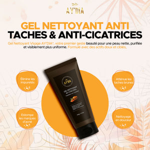 Gel Nettoyant Détox au Curcuma Anti-Cicatrices AY'DIA®