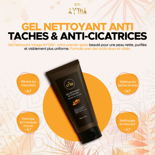 Gel limpiador desintoxicante de cúrcuma anticicatrices AY'DIA®